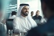 Arab Businessman Leading Meeting