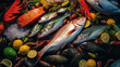 Freshness and Variety at the Seafood Market, an Array of Pristine Fish Delights