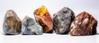 Feldspar is found in various types of igneous and metamorphic rocks.