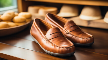 Wall Mural - pair of shoes on floor