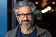 © sandra - glasses man mature handsome happy portrait Closeup old father goggles white head shot photogenic adult specs 1 grey positive beard wrinkle eyewear face eyesight background optometry vision isolated