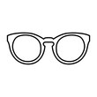 © Denys - Glasses icon vector. Sunglasses illustration sign. blindness symbol or logo.