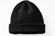© sandra - background white isolated color black beanie Blank hat cap clothing winter fashion wool warm head accessory baseball clothes object cold protection style nobody sport woolen knit up threaded adult