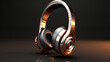 Bronze Luxury Headphones