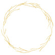 Gold circle vine frame