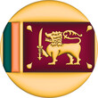 3D Flag of Sri Lanka on circle