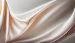 White silk fabric with wave design