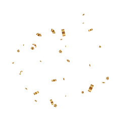 Sticker - Golden Confetti Tape Element