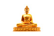 Image of golden buddha statue on transparent background, png image