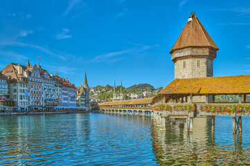 Wall Mural - Lucerne, a medieval city on the lake