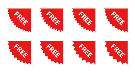 Wall Mural - Free starburst corner sticker set