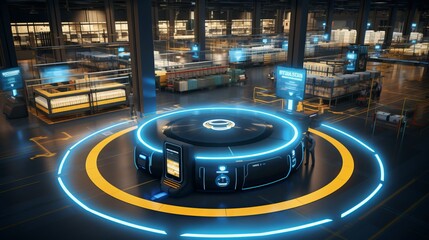 Poster - Efficient robot assisted order fulfillment with advanced inventory management system.