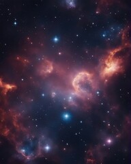 Wall Mural - nebula and galaxies in space. abstract cosmos background