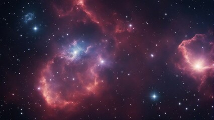 Wall Mural - nebula and galaxies in space. abstract cosmos background