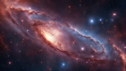 Wall Mural - nebula and galaxies in space. abstract cosmos background