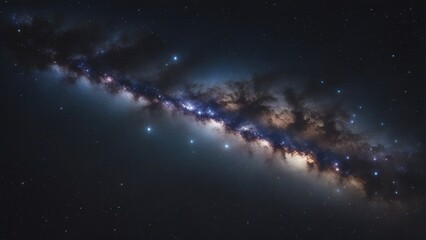 Wall Mural - close up view of milky way galaxy with stars