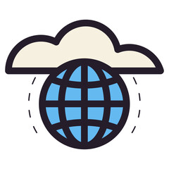 cloud hosting icon