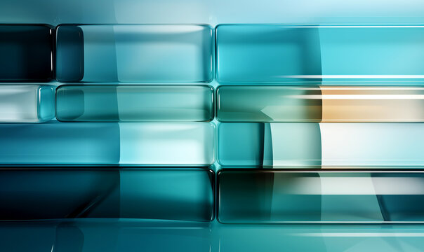 Abstract colored geometric volumetric transparent texture
