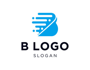 Poster - The logo design is about B Logo design and was created using the Corel Draw 2018 application with a white background.