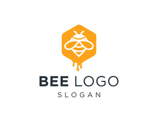 Poster - The logo design is about Bee and was created using the Corel Draw 2018 application with a white background.