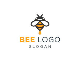 Poster - The logo design is about Bee and was created using the Corel Draw 2018 application with a white background.