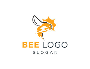Poster - The logo design is about Bee and was created using the Corel Draw 2018 application with a white background.