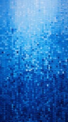 Wall Mural - blue abstract pixel mosaic, for instagram story, background