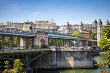 Pont De Bir-Hakeim And Subway, Paris, France