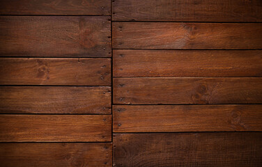 Sticker - Old rustic wood panel. Background wallpaper banner