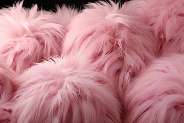 Poster - Delicate strands of petal pink fur create a mesmerizing texture, inviting touch and admiration