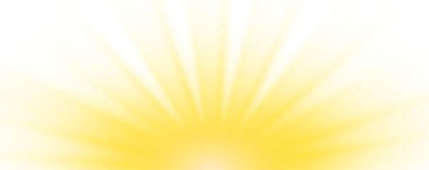 Fototapete - Sun light with glare. Golden flash png. Sun rays png. Vector illustration for perfect effect with sparkles.