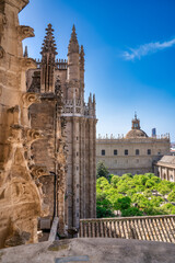 Canvas Print - Sevilla Cathedral view from the Giralda Tower