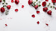 studio photoshoot romantic photoshoot in red roses in love