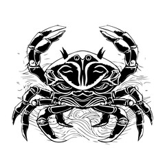 Canvas Print - Crab Vector