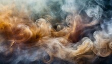 Atmospheric Background Of Smoke And Clouds Spooky Cloudscape With Ethereal Swirls