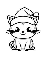 Sticker - cat with a hat