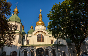 Wall Mural - Main entrance of the the St. Sophia Cathedral, one of the most remarkable architectural monuments in Ukraine and formal Kievan Rus located in Kyiv Ukraine