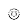 Genuine Leather icon or genuine leather label vector isolated. Best Genuine Leather icon for apps, websites, print design, element design, and more about Genuine Leather cloth.