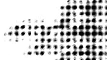 Design halftone black background. Decorative web layout or poster, banner.	
