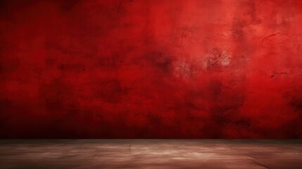 Wall Mural - red wall and floor