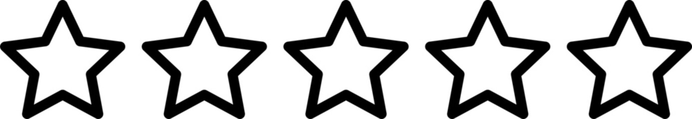 Poster - Golden Black and White Five 0 Stars Icon Product Quality Review Symbol. Vector Image.