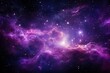 purple nebula abstract background, outer space banner illustration wallpaper