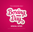 © Igorideas - Boxing Day banner vector illustration