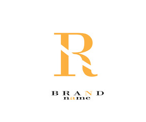 Poster - styles R letter logo design 
