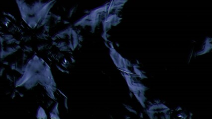 Poster - Animation of moving and changing blue texture and copy space on black background