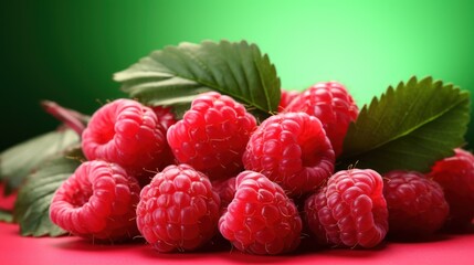 Wall Mural - Fresh raspberry UHD wallpaper