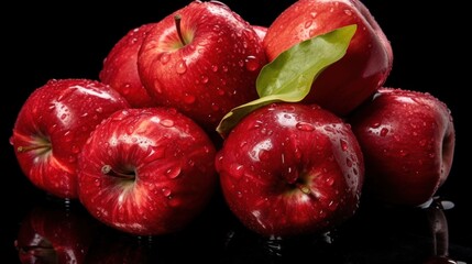 Wall Mural - Fresh red apple UHD wallpaper