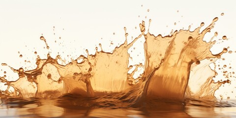 Poster - A captivating image of a splash of water on top of a body of water. Perfect for illustrating the beauty and dynamics of water. Ideal for use in nature-themed designs and projects