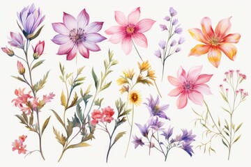 Aufkleber - A group of flowers arranged closely together. Perfect for adding a touch of nature to any project