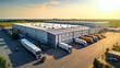 © Nataliia - modern logistics center. trucks in the logistics center